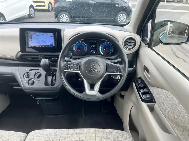 三菱 ｅＫワゴン M 島根県 2019(令1)年 8.5万km ミントブルーメタリック 社外メモリナビ　/Ｂｌｕｅｔｏｏｔｈ/バックカメラ　/ＥＴＣ　/前席シートヒーター　/前後コーナーセンサー　/衝突軽減ブレーキ　/横滑り防止装置/アイドリングストップ/純正フロアマット