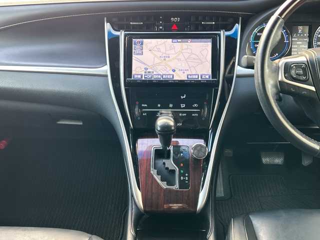 トヨタ ハリアー ハイブリッド プレミアム 埼玉県 2014(平26)年 11.8万km スパークリングブラックパールクリスタルシャイン 純正ナビ/フルセグ/DVD/CD/SD/BT/FM/AM/サンルーフ　/モデリスタエアロ/バックカメラ　/ビルトインＥＴＣ　/クルーズコントロール　/レーンキープアシスト　/パワーバックドア　/運転席パワーシート　/オートライト/オートハイビーム　/ステアリングスイッチ/横滑り防止/スマートキー２本　/保証書　/取扱説明書