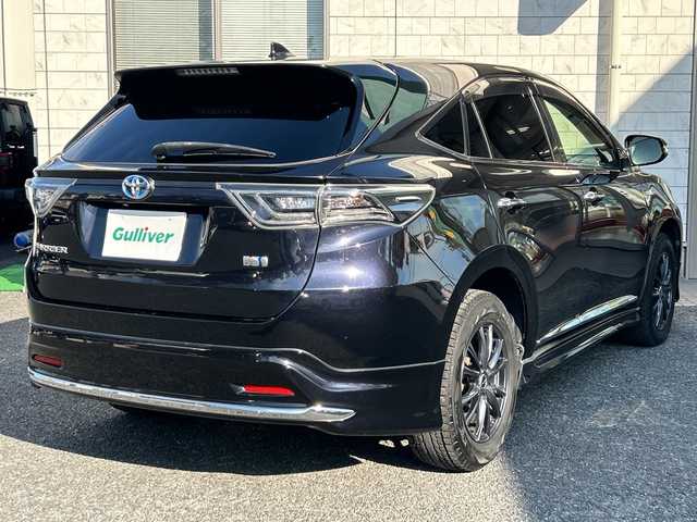 トヨタ ハリアー ハイブリッド プレミアム 埼玉県 2014(平26)年 11.8万km スパークリングブラックパールクリスタルシャイン 純正ナビ/フルセグ/DVD/CD/SD/BT/FM/AM/サンルーフ　/モデリスタエアロ/バックカメラ　/ビルトインＥＴＣ　/クルーズコントロール　/レーンキープアシスト　/パワーバックドア　/運転席パワーシート　/オートライト/オートハイビーム　/ステアリングスイッチ/横滑り防止/スマートキー２本　/保証書　/取扱説明書