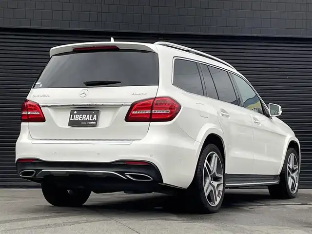 メルセデス・ベンツ ＧＬＳ３５０ｄ 4マチックスポーツ 三重県 2016(平28)年 8.4万km ダイヤモンドホワイト ACC/パノラミックスライディングルーフ　/黒革シート/harman/kardon/純正ナビ/全方位カメラ/フルセグTV/シートヒーター/温冷機能付きカップホルダー/電動格納サードシート/純正21インチアルミホイール/ETC/電動リアゲート/AppleCarPlay/AndroidAuto/スペアキー