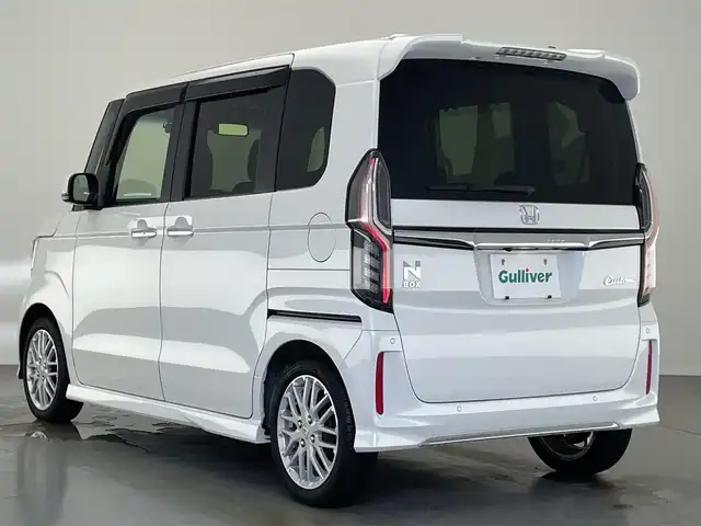 ホンダ Ｎ ＢＯＸ カスタム L ターボ 愛知県 2022(令4)年 1.5万km プラチナホワイトパール 社外ナビ　シートヒーター　禁煙車　ホンダセンシング　Ｂｌｕｅｔｏｏｔｈ　フルセグ　ＤＶＤ　前後ドラレコ　ＥＴＣ　両側パワスラ　衝突軽減　追従クルコン　ＬＥＤオートライト　黒ハーフレザー　パドルシフト