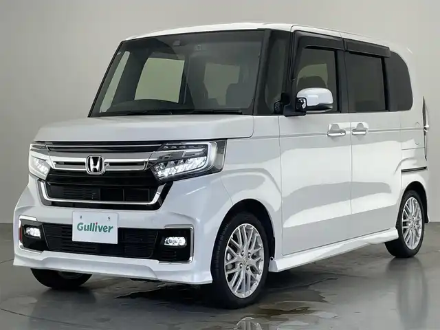 ホンダ Ｎ ＢＯＸ カスタム L ターボ 愛知県 2022(令4)年 1.5万km プラチナホワイトパール 社外ナビ　シートヒーター　禁煙車　ホンダセンシング　Ｂｌｕｅｔｏｏｔｈ　フルセグ　ＤＶＤ　前後ドラレコ　ＥＴＣ　両側パワスラ　衝突軽減　追従クルコン　ＬＥＤオートライト　黒ハーフレザー　パドルシフト
