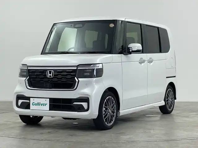 ホンダ Ｎ ＢＯＸ カスタム ターボ 群馬県 2025(令7)年 0.1万km プラチナホワイトパール 純正８型ディスプレイオーディオ　バックカメラ　ホンダセンシング　アダプティブクルーズコントロール　レーンキープアシスト　シートヒーター　ＥＴＣ２．０　オートマチックハイビーム　コーナーセンサー　禁煙車