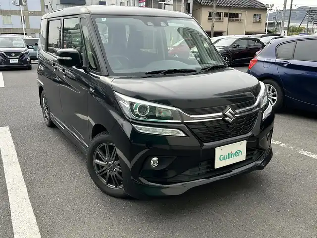 スズキ ソリオ バンディット HV MV 島根県 2020(令2)年 4.2万km スーパーブラックパール 純正８インチナビ(パナソニック)/フルセグＴＶ　/ＤＶＤ再生　/Ｂｌｕｅｔｏｏｔｈ　/バックカメラ　/両側パワースライドドア　/レーダークルコン/パドルシフト　/衝突軽減ブレーキ　/レーンアシスト　/LEDヘッドライト/アイドリングストップ