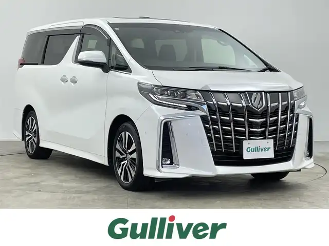 トヨタ アルファード S Cパッケージ 千葉県 2021(令3)年 1.2万km ホワイトパールクリスタルシャイン 禁煙車/トヨタセーフティセンス/・プリクラッシュセーフティ/・レーントレーシングアシスト/・ロードサインアシスト/・インテリジェントクリアランスソナー/・バックガイドモニター/・ブラインドスポットモニター/・リヤクロストラフィックアラート/両側パワースライドドア/パワーバックドア/T-Connectナビ/アラウンドビューモニター/レーダークルーズコントロール/LEDオートライト/ハーフレザーシート/パワーシート/純正18インチアルミホイール/純正フロアマット/USBポート/プッシュスタート