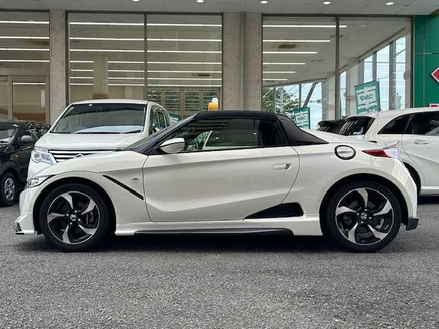 ホンダ Ｓ６６０ α 静岡県 2016(平28)年 4.3万km プレミアムスターホワイトP 純正ディスプレイオーディオ/BT/社外フルセグチューナー/社外ポータブルナビ/フルセグTV/バックカメラ/柿本改2本出しマフラー(純正マフラー積載)/クルーズコントロール/LEDヘッドライト/ETC/革調シートカバー/ドライブレコーダー/CTBA/ステアリングスイッチ/スマートキー×2/H30/R2/4/6点検記録簿有
