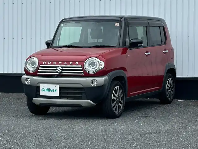 スズキ ハスラー Jスタイル Ⅱ 千葉県 2016(平28)年 5万km フェニックスレッドパール/ブルーイッシュブラックパール 純正メモリナビ/(BT　フルセグTV　Apple Car Play CD DVD)/全方位カメラ/衝突被害軽減システム/ハーフレザーシート/横滑り防止装置/ETC/アイドリングストップ/HIDヘッドライト/フォグランプ/オートライト/ウィンカーミラー/電動格納ミラー/純正15インチAW/シートヒーター/シートリフター/プッシュスタート/スマートキー/フロアマット/ドアバイザー/取扱説明書/保証書”