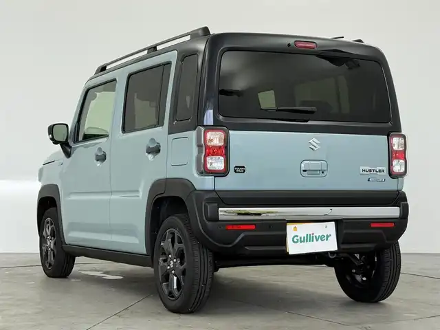 スズキ ハスラー タフワイルド 愛知県 2025(令7)年 0.2万km オフブルーメタリック/ブラック 2トーン スズキセーフティ/SUZUKIフロントグリルロゴ/純正9インチナビ/（CD/DVD/Bluetooth/フルセグTV）/全方位カメラ/ETC/本革巻ステアリング/ステアリングリモコン/シートヒーター/シートバックテーブル/ルーフレール/純正LEDライト/純正15インチAW/スペアキー/プッシュスタート