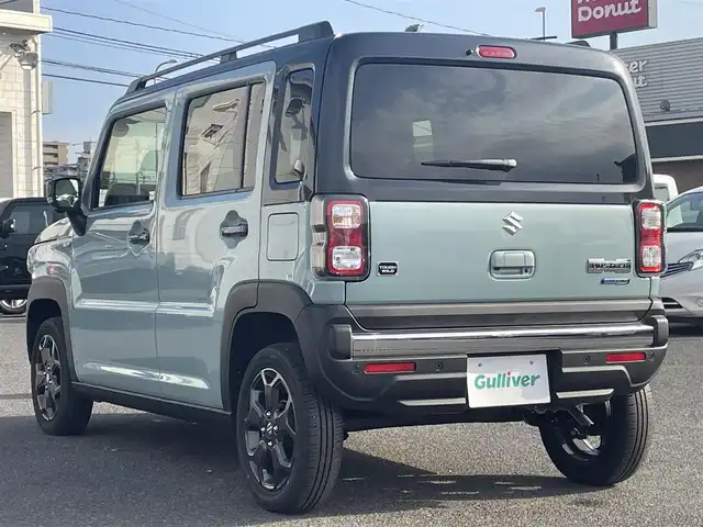 スズキ ハスラー タフワイルド 広島県 2025(令7)年 0.2万km オフブルーメタリック/ブラック 2トーン スズキセーフティ/純正9インチナビ/（CD/DVD/Bluetooth/フルセグTV）/全方位カメラ/ETC/本革巻ステアリング/ステアリングリモコン/運転席・助手席シートヒーター/シートバックテーブル/純正LEDヘッドライト/純正15インチAW/スペアキー/プッシュスタート/コーナーセンサー/アイドリングストップ
