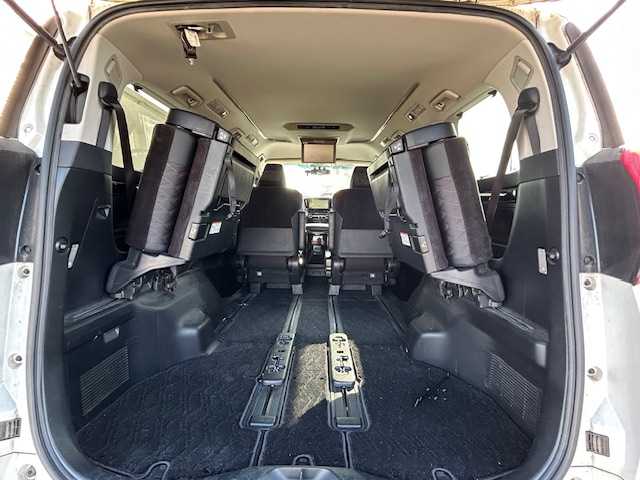 トヨタ アルファードハイブリット SR 静岡県 2017(平29)年 9.9万km ホワイトパールクリスタルシャイン ワンオーナー/純正メモリナビ/AM/FM/CD/DVD/BT/フルセグ/バックカメラ/フリップダウンモニター/両側パワースライドドア/純正フロアマット/クルーズコントロール/オートホールド/パワーバックドア/ビルトイン2.0ETC/ハーフレザーシート/オットマン（助手席・セカンドシート）