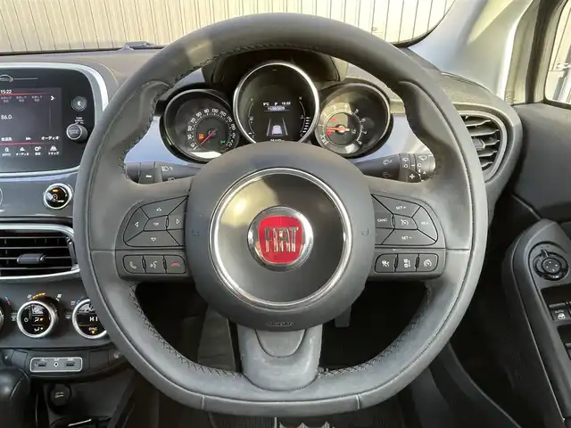 フィアット ５００Ｘ ポップスタープラス 青森県 2018(平30)年 3.6万km グレー レーダークルーズコントロール/ブラインドスポットモニター/パドルシフト/バックカメラ/ドライブレコーダー/ETC/Bluetooth/純正アルミホイール/純正フロアマット/前席シートヒーター/コーナーセンサー/オートライト/レーンキープアシスト/スマートキー/ステアリングスイッチ/ファッショングレー　カラーコード679