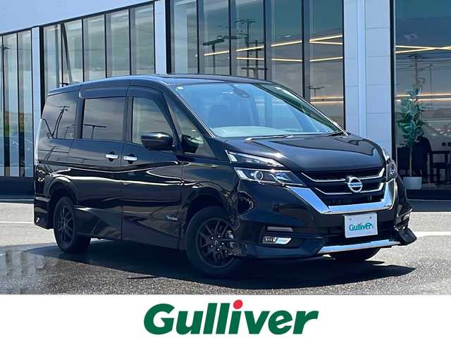 日産 セレナ ハイウェイスター Vセレクション 新潟県 2018(平30)年 7.7万km ダイヤモンドブラック 4WD/フルセグテレビ/純正ナビ（Bluetooth/DTV/FM/AM）/バックカメラ/全周囲カメラ/両側パワースライドドア/アイドリングストップ/パーキングアシスト/ビルトインETC/オートホールド/ウィンカーミラー/ドアバイザー/オートライト/電格ミラー/冬タイヤ積載