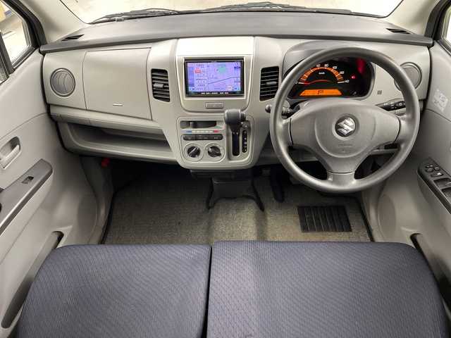 スズキ ワゴンＲ FX 岐阜県 2011(平23)年 7万km シルキーシルバーメタリック ECLIPSE SDナビ【AVN110MRC】/CD/ワンセグテレビ/USB/ヘッドライトレベライザー/電動格納ミラー/ドアバイザー/純正ホイール/フロアマット