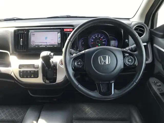 ホンダ Ｎ ＷＧＮ カスタム G ターボパッケージ 和歌山県 2015(平27)年 3.7万km プレミアムホワイトパール ワンオーナー/純正ナビ(VXM-155VSi)/CD・SD・BT・ワンセグTV/バックカメラ/ETC車載器/パドルシフト/クルーズコントロール/横滑り防止装置/HIDヘッドライト/アイドリングストップ/取説・保証書/プッシュスタート