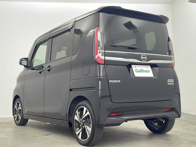 日産 ルークス HWS Gターボ プロパイロットED 大阪府 2024(令6)年 1.8万km ブラック 純正メモリナビ/・フルセグTV/・BT AUDIO/エマージェンシーブレーキ/プロパイロット/アラウンドビューモニター/両側パワースライドドア/コーナーセンサー/ETC/ドライブレコーダー/LEDヘッドライト/プッシュスタート /スマートキー