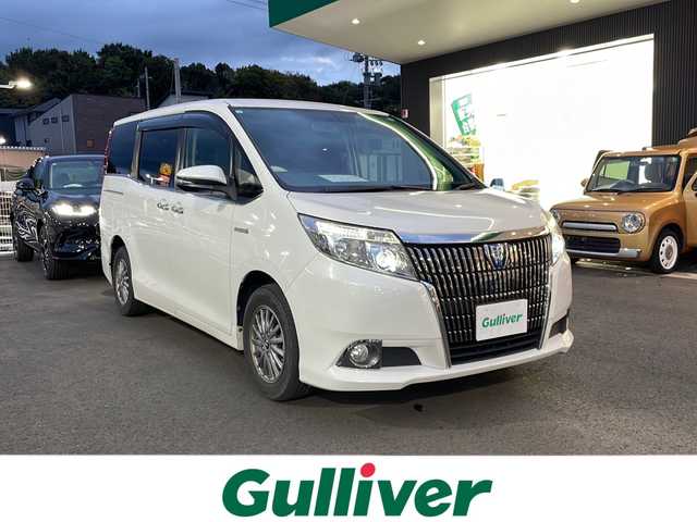 トヨタ エスクァイア ハイブリッド Gi 大分県 2015(平27)年 11万km ホワイトパールクリスタルシャイン 純正ナビTV/両側パワースライドドア/LEDヘッド/ワイヤレス充電