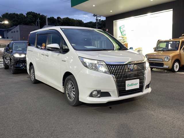 トヨタ エスクァイア ハイブリッド Gi 大分県 2015(平27)年 11万km ホワイトパールクリスタルシャイン 純正ナビTV/両側パワースライドドア/LEDヘッド/ワイヤレス充電