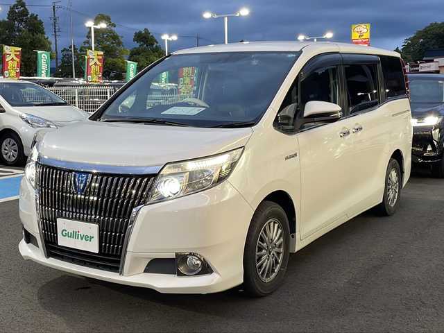トヨタ エスクァイア ハイブリッド Gi 大分県 2015(平27)年 11万km ホワイトパールクリスタルシャイン 純正ナビTV/両側パワースライドドア/LEDヘッド/ワイヤレス充電