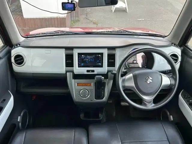 スズキ ハスラー G 静岡県 2018(平30)年 8.6万km フェニックスレッドパール/ブルーイッシュブラックパール レーダーブレーキサポート/Pioneer 6.2型ワイドVGAモニター/（型番：FH-7100DVD）/Bluetooth対応/DVD再生/バックカメラ/ETC/ドラレコ/プッシュスタート/スマートキー/純正フロアマット/シートヒーター/シートカバー/HIDヘッドライト/純正ドアバイザー