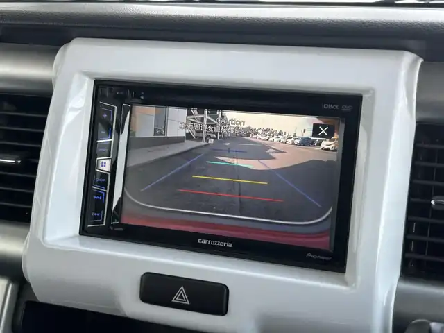 スズキ ハスラー G 静岡県 2018(平30)年 8.6万km フェニックスレッドパール/ブルーイッシュブラックパール レーダーブレーキサポート/Pioneer 6.2型ワイドVGAモニター/（型番：FH-7100DVD）/Bluetooth対応/DVD再生/バックカメラ/ETC/ドラレコ/プッシュスタート/スマートキー/純正フロアマット/シートヒーター/シートカバー/HIDヘッドライト/純正ドアバイザー