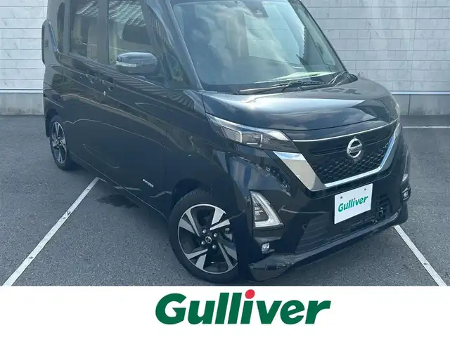 日産 ルークス HWS X プロパイロットED 静岡県 2022(令4)年 3.3万km ブラック レンタアップ　/純正ナビ　/・フルセグＴＶ　/・Ｂｌｕｅｔｏｏｔｈ接続　/・ＵＳＢ入力端子　/プロパイロット　/アラウンドビューモニター　/エマブレ　/両側パワスラ　/電動Ｐ・オートブレーキホールド　/前後コーナーセンサー/ＬＥＤオートライト/オートハイビーム/プッシュスタート/スマートキー/純正フロアマット/純正アルミホイール/ETC