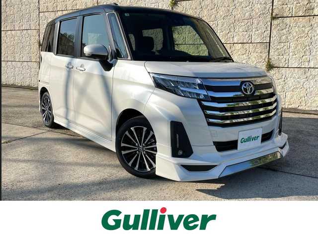 トヨタ ルーミー カスタムG－T 長崎県 2025(令7)年 0.1千km ブラックマイカメタリック/パールホワイト2トーン ワンオーナー/モデリスタエアロ（F/S/R下）/純正ディスプレイオーディオ/（Bluetooth/フルセグ）/全方位カメラ/衝突軽減システム/レーンアシスト/レーダークルーズ/両側パワースライドドア/電動格納ミラー/オートライト/スマートキー/プッシュスタート/純正15インチAW