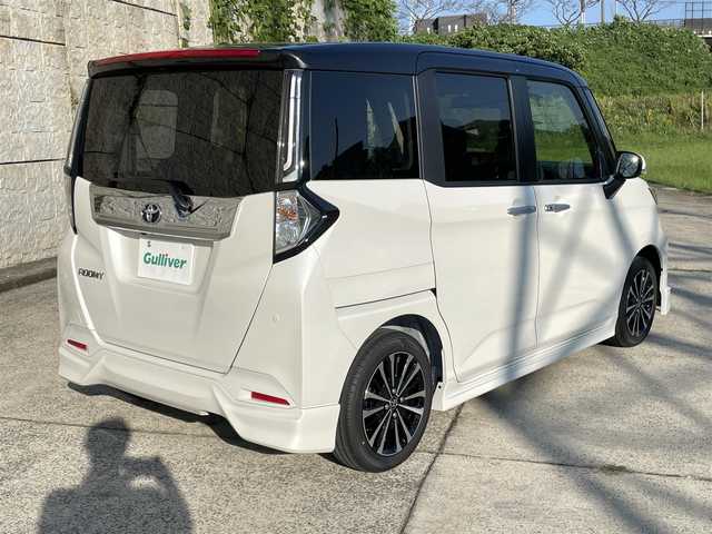 トヨタ ルーミー カスタムG－T 長崎県 2025(令7)年 0.1千km ブラックマイカメタリック/パールホワイト2トーン ワンオーナー/モデリスタエアロ（F/S/R下）/純正ディスプレイオーディオ/（Bluetooth/フルセグ）/全方位カメラ/衝突軽減システム/レーンアシスト/レーダークルーズ/両側パワースライドドア/電動格納ミラー/オートライト/スマートキー/プッシュスタート/純正15インチAW