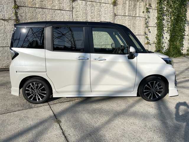 トヨタ ルーミー カスタムG－T 長崎県 2025(令7)年 0.1千km ブラックマイカメタリック/パールホワイト2トーン ワンオーナー/モデリスタエアロ（F/S/R下）/純正ディスプレイオーディオ/（Bluetooth/フルセグ）/全方位カメラ/衝突軽減システム/レーンアシスト/レーダークルーズ/両側パワースライドドア/電動格納ミラー/オートライト/スマートキー/プッシュスタート/純正15インチAW