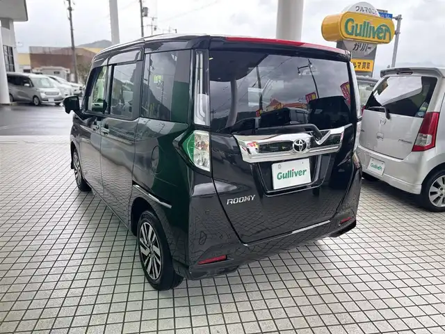 トヨタ ルーミー カスタムG 京都府 2023(令5)年 1万km ブラックマイカメタリック ワンオーナー/スマートアシスト/・衝突回避支援ブレーキ/・車線逸脱警報機能/・ブレーキ抑制付誤発進抑制機能/・アダブティブドラインビングビーム/・アダブティブクルーズコントロール/・ふらつき警報/KENWOODメモリーナビ、地デジ、Bluetooth/バックカメラ/ステアリングスイッチ/ドライブレコーダー/USB端子/LEDヘッドランプ/前席シートヒーター/フォグランプ/スペアキー