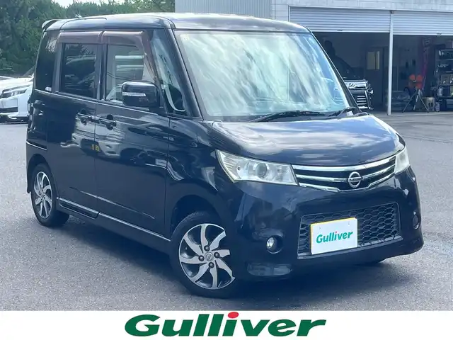 日産 ルークス ハイウェイスター 島根県 2012(平24)年 10.5万km ブルーイッシュブラック 純正ＣＤプレイヤー　/片側パワースライドドア　/スマートキー　/プッシュスタート　/盗難防止装置　/純正１４インチアルミホイール　/純正ＨＩＤヘッドライト　/純正フロアマット/ISOFIX