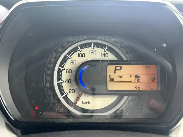 スズキ スペーシア HYBRID X 福島県 2018(平30)年 4.6万km ブリスクブルーM 社外アンドロイドディスプレイオーディオ/プッシュスタート/アイドリングストップ/両側パワースライドドア/D席シートヒーター/レーンキープアシスト/衝突軽減防止/横滑り防止/社外14インチAW/スペアキー１本/純正フロアマット/ドアバイザー/ETC