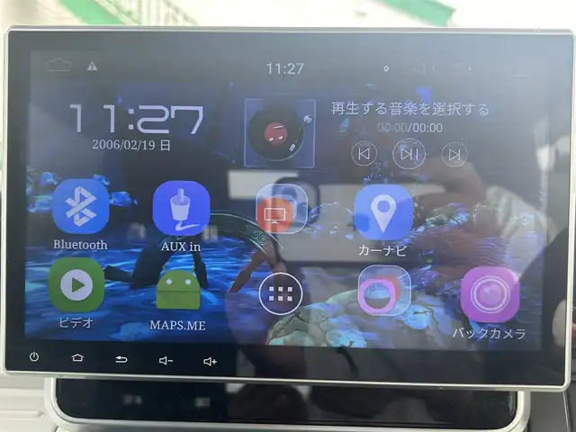 スズキ スペーシア HYBRID X 福島県 2018(平30)年 4.6万km ブリスクブルーM 社外アンドロイドディスプレイオーディオ/プッシュスタート/アイドリングストップ/両側パワースライドドア/D席シートヒーター/レーンキープアシスト/衝突軽減防止/横滑り防止/社外14インチAW/スペアキー１本/純正フロアマット/ドアバイザー/ETC
