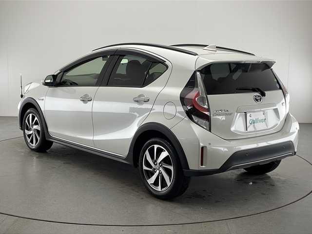 トヨタ アクア クロスオーバー グラム 宮崎県 2019(令1)年 6.3万km ホワイトパールクリスタルシャイン Toyota Safety Sense/〇プリクラシュセーフティ/〇レーンディパーチャーアラート/〇パーキングサポートブレーキ/〇クリアランスソナー/〇オートマチックハイビーム/〇先行車発進/純正9インチSDナビ/フルセグTV/CD/DVD/Bluetooth/バックカメラ/ビルトインETC/前後ドライブレコーダー