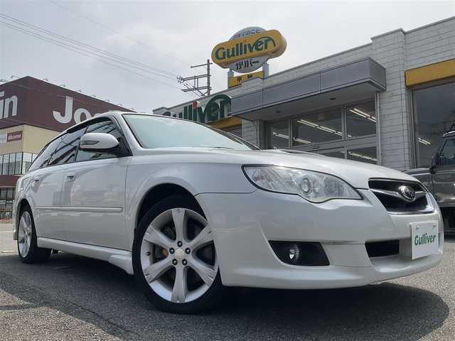 スバル レガシィ ツーリングワゴン 2．0GT 滋賀県 2008(平20)年 5.4万km サテンホワイトパール 水平対向4気筒2.0ターボ/フルタイム4WD/5MT車/純正17インチアルミホイール/純正HIDヘッドライト/純正６連装CDチェンジャー/運転席パワーシート/社外ETC/保証書/取扱説明書/スペアキーあり