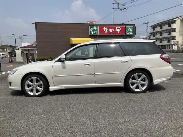 スバル レガシィ ツーリングワゴン 2．0GT 滋賀県 2008(平20)年 5.4万km サテンホワイトパール 水平対向4気筒2.0ターボ/フルタイム4WD/5MT車/純正17インチアルミホイール/純正HIDヘッドライト/純正６連装CDチェンジャー/運転席パワーシート/社外ETC/保証書/取扱説明書/スペアキーあり