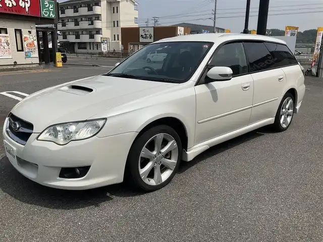 スバル レガシィ ツーリングワゴン 2．0GT 滋賀県 2008(平20)年 5.4万km サテンホワイトパール 水平対向4気筒2.0ターボ/フルタイム4WD/5MT車/純正17インチアルミホイール/純正HIDヘッドライト/純正６連装CDチェンジャー/運転席パワーシート/社外ETC/保証書/取扱説明書/スペアキーあり