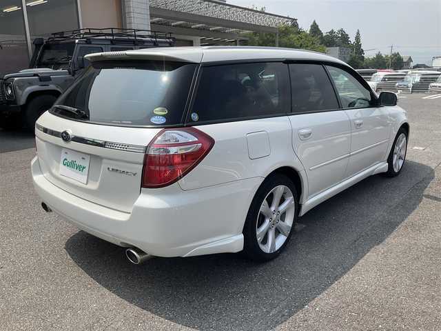 スバル レガシィ ツーリングワゴン 2．0GT 滋賀県 2008(平20)年 5.4万km サテンホワイトパール 水平対向4気筒2.0ターボ/フルタイム4WD/5MT車/純正17インチアルミホイール/純正HIDヘッドライト/純正６連装CDチェンジャー/運転席パワーシート/社外ETC/保証書/取扱説明書/スペアキーあり