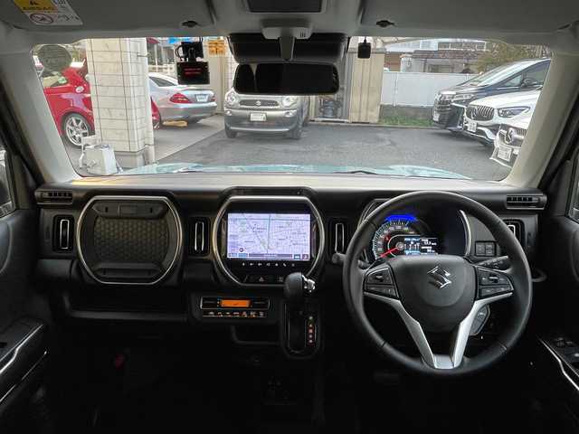 スズキ ハスラー Jスタイル Ⅱ ターボ 東京都 2023(令5)年 1.4万km オフブルーメタリック/ガンメタリック2トーンルーフ ワンオーナー/セーフティーサポート/純正メモリーナビフルセグTV/全方位モニター/衝突被害軽減システム/デュアルカメラブレーキシステム/誤発進抑制機能/車線育脱抑制機能/ふらつき警報機能/先行車発進お知らせ機能/アダプティブクローズコントロール/ハイビームアシスト/標識認識機能/後退時ブレーキシステム/後方誤発進抑制機能/アンチロックブレーキシステム/横滑り防止装置/スマートフォン連携システム/Bluetooth接続/キーレスプッシュスタートシステム/LEDヘッドライト/オートライト/クルーズコントロール/スペアキー/保証書＆取扱説明書付き