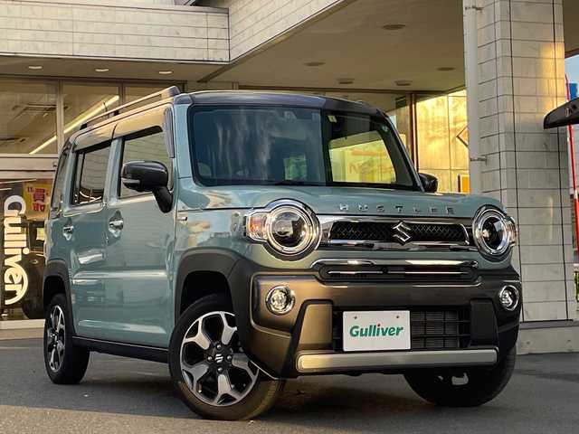 スズキ ハスラー Jスタイル Ⅱ ターボ 東京都 2023(令5)年 1.4万km オフブルーメタリック/ガンメタリック2トーンルーフ ワンオーナー/セーフティーサポート/純正メモリーナビフルセグTV/全方位モニター/衝突被害軽減システム/デュアルカメラブレーキシステム/誤発進抑制機能/車線育脱抑制機能/ふらつき警報機能/先行車発進お知らせ機能/アダプティブクローズコントロール/ハイビームアシスト/標識認識機能/後退時ブレーキシステム/後方誤発進抑制機能/アンチロックブレーキシステム/横滑り防止装置/スマートフォン連携システム/Bluetooth接続/キーレスプッシュスタートシステム/LEDヘッドライト/オートライト/クルーズコントロール/スペアキー/保証書＆取扱説明書付き