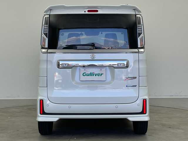 スズキ スペーシア カスタム HYBRID XS 新潟県 2022(令4)年 3.3万km ピュアホワイトP ワンオーナー/純正メモリナビ/　フルセグTV/Bluetooth/CD/DVD/USB/衝突被害軽減ブレーキ/レーンキープアシスト/レーダークルーズコントロール/ハーフレザーシート/D席シートヒーター/両側パワースライドドア/前後ドライブレコーダー/全方位モニター/ヘッドアップディスプレイ/ビルトインETC/コーナーセンサー/オートマチックハイビーム/LEDヘッドライト/アイドリングストップ/ステアリングスイッチ