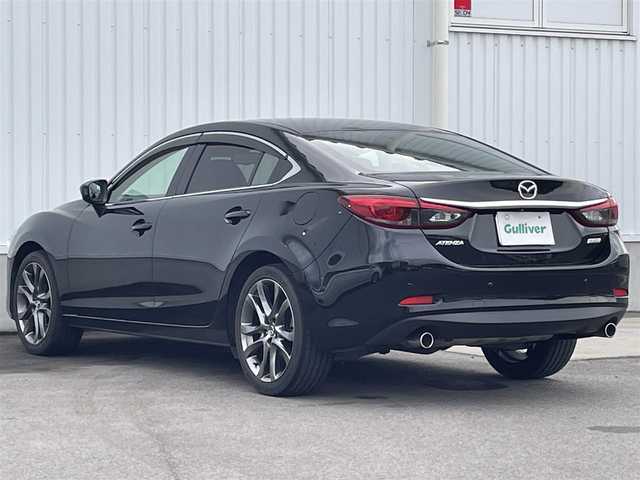 マツダ アテンザ セダン 25S Lパッケージ 愛媛県 2015(平27)年 4.5万km ジェットブラックマイカ 純正ナビ/AM/FM/CD/DVD/BT/バックカメラ　/レーダークルーズコントロール　/D/N席パワーシート　/D席シートメモリー機能　/電動パーキングブレーキ　/ブラインドスポットモニター　/パドルシフト/ヘッドアップディスプレイ/ETC/ステアリングリモコン/ドアバイザー/シガーソケット/現状サマー(純正AW)(225/45/R19)/BRIDGESTONE POTENZA S007A