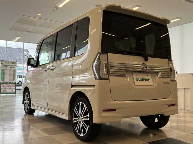ダイハツ タント カスタム RS トップED SAⅡ 岐阜県 2016(平28)年 5.5万km パールホワイトⅢ SDナビ/バックモニター/フルセグテレビ/Bluetooth/CD・DVD再生/ETC/両側パワースライドドア/前後ドライブレコーダー/スマートキー/プッシュスタート/LEDヘッドライト/オートライト/純正フロアマット