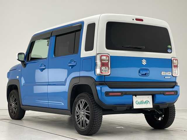 スズキ ハスラー HYBRID G 愛知県 2020(令2)年 2.1万km ブリスクブルーメタリック/ホワイト2トーンルーフ SDナビ/シートヒーター/バックカメラ/純正アルミホイール/LEDヘッドライト/レーンキープアシスト/オートマチックハイビーム/ドライブレコーダー/ETC/衝突軽減システム/フルセグ/CD DVD/Bluetooth/ステアリングスイッチ/スマートキー/プッシュスタート