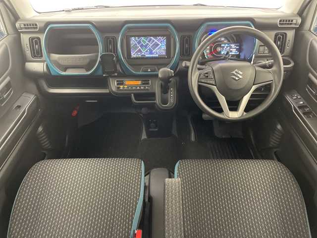 スズキ ハスラー HYBRID G 愛知県 2020(令2)年 2.1万km ブリスクブルーメタリック/ホワイト2トーンルーフ SDナビ/シートヒーター/バックカメラ/純正アルミホイール/LEDヘッドライト/レーンキープアシスト/オートマチックハイビーム/ドライブレコーダー/ETC/衝突軽減システム/フルセグ/CD DVD/Bluetooth/ステアリングスイッチ/スマートキー/プッシュスタート