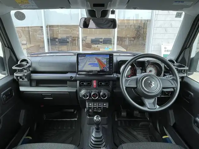 スズキ ジムニー XL 宮崎県 2024(令6)年 2.6万km シルキーシルバーメタリック ワンオーナー/社外SDナビ/（CD/DVD/AM/FM/BT）/アイドリングストップ/車線逸脱警報機能/衝突防止機能/クリアランスソナー/横滑り防止機能/D席/N席シートヒーター/社外LEDヘッドランプ/社外ゴムマット/ETC