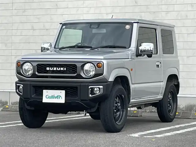 スズキ ジムニー XL 宮崎県 2024(令6)年 2.6万km シルキーシルバーメタリック ワンオーナー/社外SDナビ/（CD/DVD/AM/FM/BT）/アイドリングストップ/車線逸脱警報機能/衝突防止機能/クリアランスソナー/横滑り防止機能/D席/N席シートヒーター/社外LEDヘッドランプ/社外ゴムマット/ETC