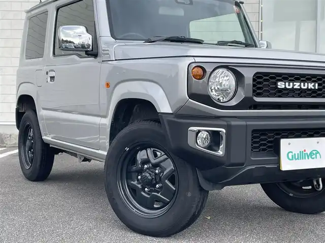 スズキ ジムニー XL 宮崎県 2024(令6)年 2.6万km シルキーシルバーメタリック ワンオーナー/社外SDナビ/（CD/DVD/AM/FM/BT）/アイドリングストップ/車線逸脱警報機能/衝突防止機能/クリアランスソナー/横滑り防止機能/D席/N席シートヒーター/社外LEDヘッドランプ/社外ゴムマット/ETC