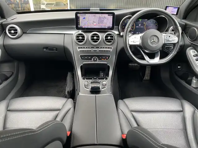 メルセデス・ベンツ Ｃ２００ ワゴン ローレウスエディション 福岡県 2019(令1)年 1.2万km ブリリアントブルーM レーダーセーフティパッケージ/アダプティブクルーズコントロール/ブラインドスポットモニター/レーンキープアシスト/アクティブブレーキアシスト/ワイヤレス充電　/黒革シート/前席シートヒーター/純正ナビ/フルセグTV/バックカメラ/Bluetooth/パワーバックドア　/LEDライト/オートハイビーム/ステアリングスイッチ/パドルシフト/ドライブレコーダー/純正18インチアルミホイール/ETC