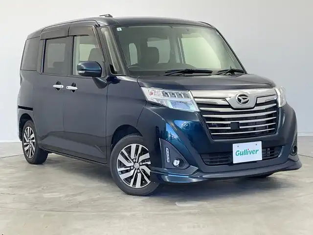 ダイハツ トール カスタムG 新潟県 2017(平29)年 2.3万km レーザーブルークリスタルシャイン ワンオーナー/4WD/純正メモリナビ【NMZK-W67D】/　フルセグTV/Bluetooth/CD/DVD/USB/衝突被害軽減ブレーキ/レーンキープアシスト/クルーズコントロール/両側パワースライドドア/ドライブレコーダー/バックモニター/ビルトインETC/レザーステアリング/ステアリングスイッチ/アイドリングストップ/横滑り防止装置/オートライト/