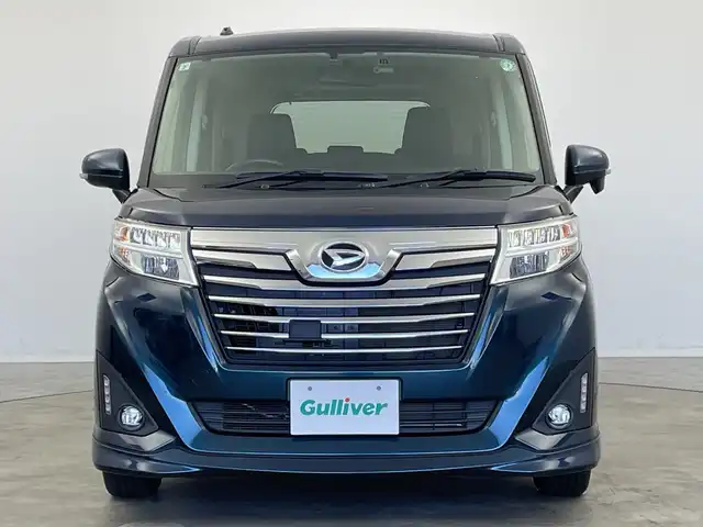 ダイハツ トール カスタムG 新潟県 2017(平29)年 2.3万km レーザーブルークリスタルシャイン ワンオーナー/4WD/純正メモリナビ【NMZK-W67D】/　フルセグTV/Bluetooth/CD/DVD/USB/衝突被害軽減ブレーキ/レーンキープアシスト/クルーズコントロール/両側パワースライドドア/ドライブレコーダー/バックモニター/ビルトインETC/レザーステアリング/ステアリングスイッチ/アイドリングストップ/横滑り防止装置/オートライト/